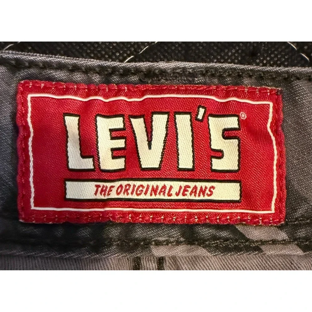 Levi's Red Tab Cargo Shorts Mens W40 Grey Camo Y2K Cotton Utility